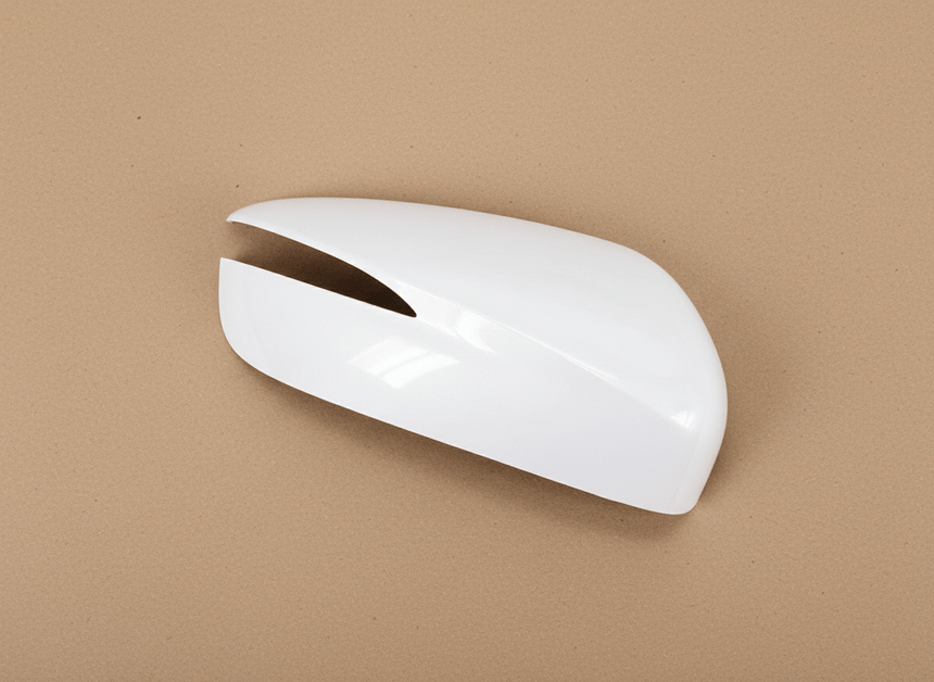 15-16 CX-5 or 16-17 CX-3 OEM Passenger Mirror Cover Crystal White For signal Equipped