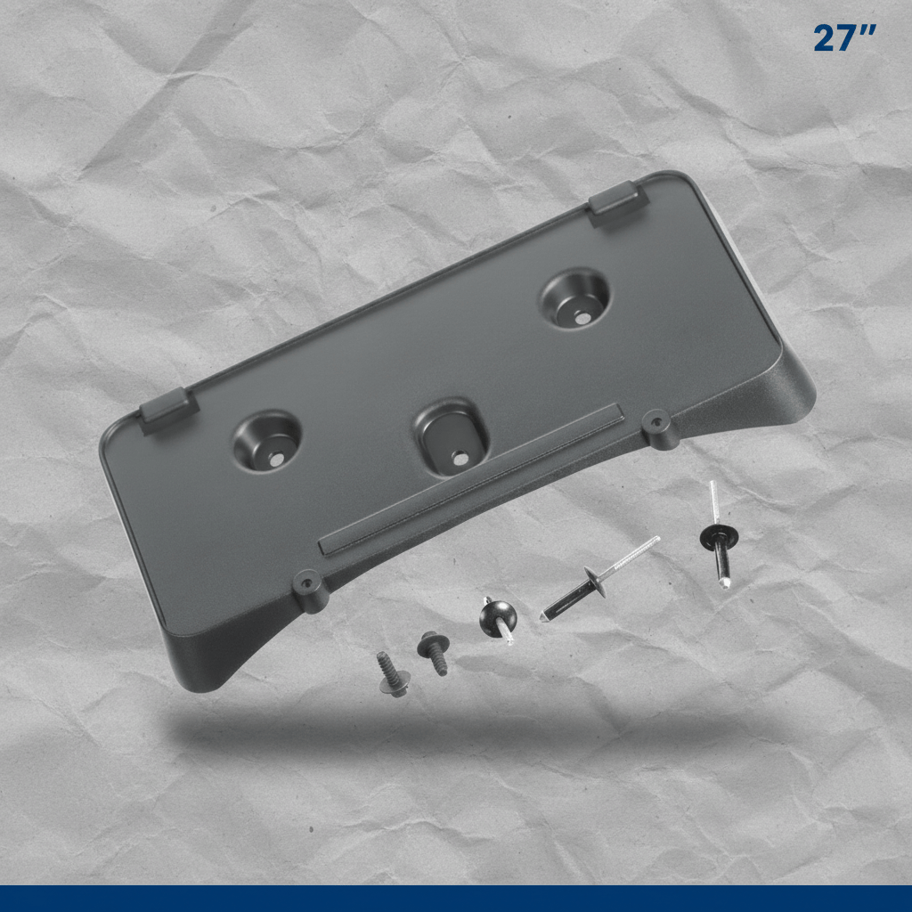 8A5Z17A385AA 2009-2012 Lincoln MKS Front License Plate Mounting Bracket Genuine OEM