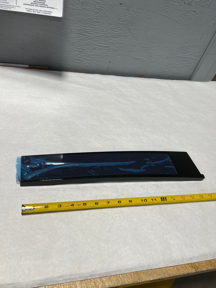 2009-2019 Ford Flex Driver Side Back Of The Back Door Pillar Black Applique Molding