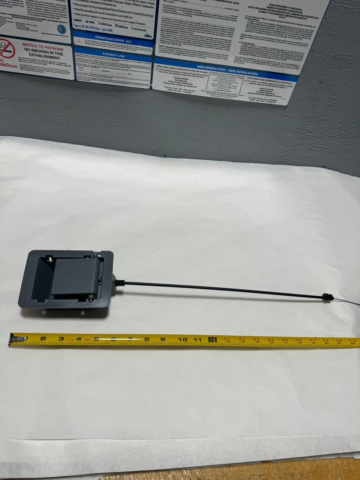 BL3Z-1662419-AH 2011-2012 Ford F-150 Crew Cab Driver Side Back Seat Recline Handle Gray