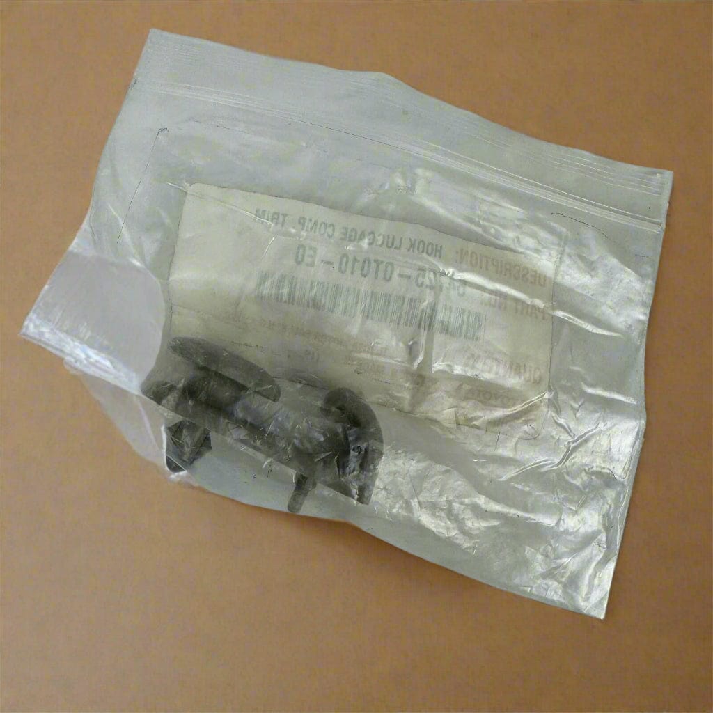 64725-0T010-E0 2011-2020 Toyota Sienna Cargo Area (1) Luggage Hook Greige Color OEM