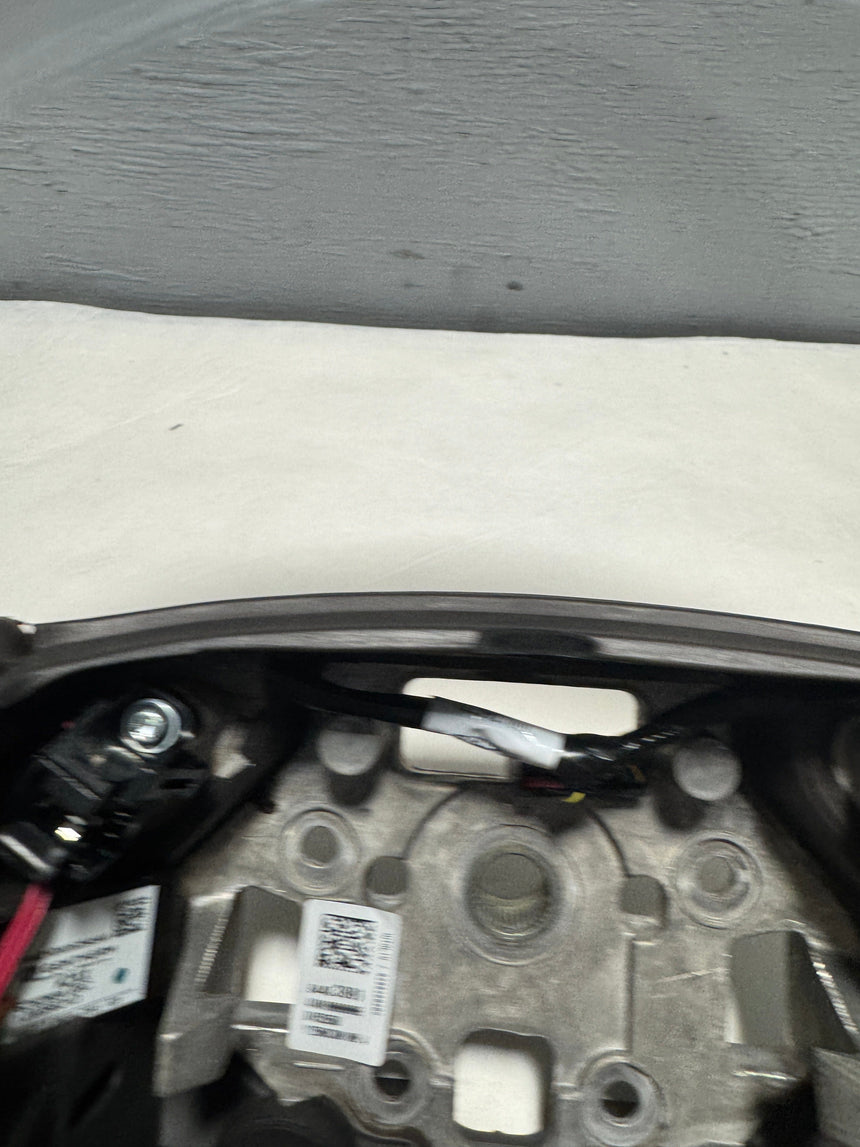 2015-2019 Silverado Sierra 2500 3500 Cocoa Leather Steering Wheel Heated For Crash Alert Equipped