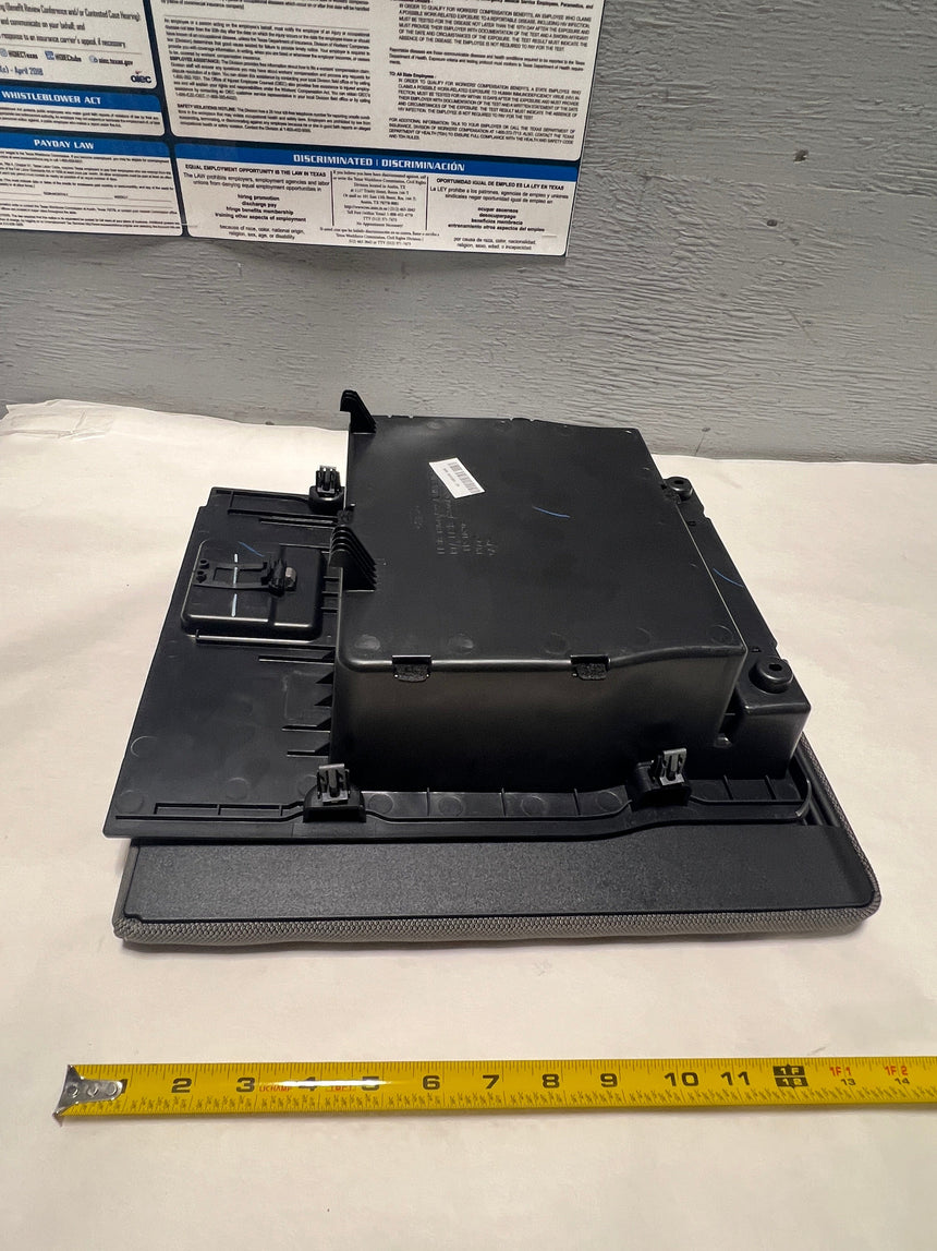 2015-2020 Ford F-150 Split Bench Seat Cloth Storage Armrest Gray OEM Genuine