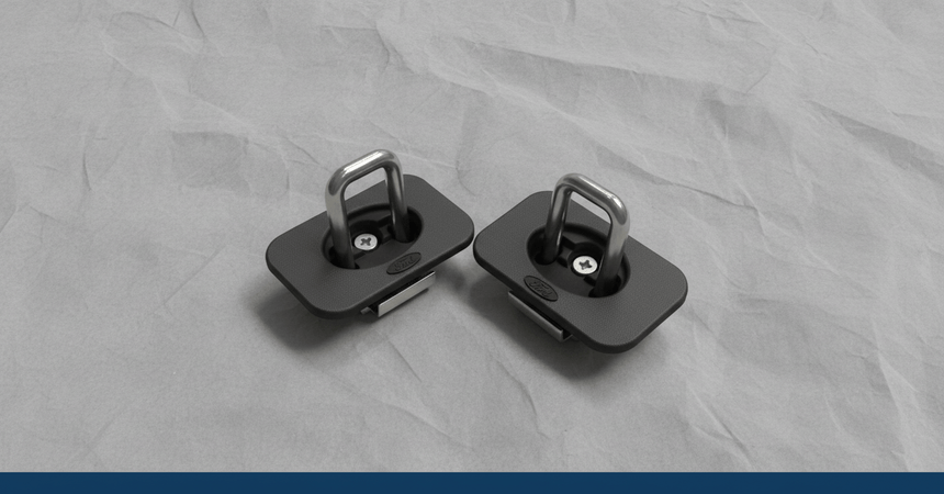 2015-2025 Ford F150 Bull Ring Stainless Steel Bed Hooks Pair Genuine OEM