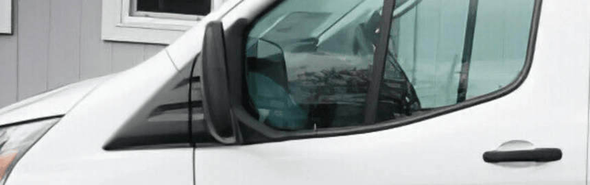 2016-2020 Ford Transit Driver Side Door Frame Fender A-Pillar Moulding Black