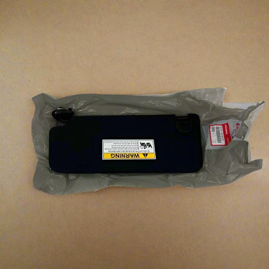 2016-2021 Honda Civic Without Sunroof Passenger Sun Visor Black Non Illuminated