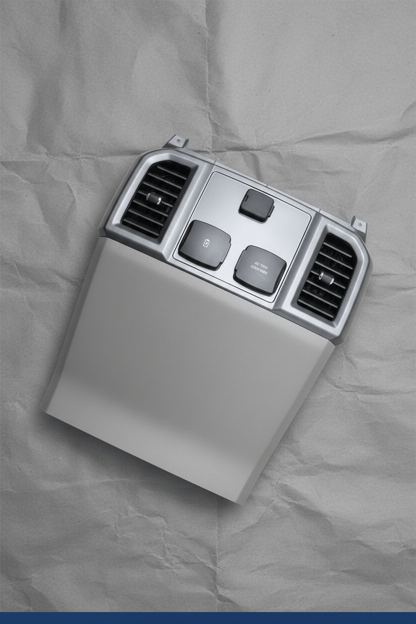 JL3Z-15045E24-BE 2017-2019 Ford F150 Center Console Rear Trim Panel Gray Genuine OEM