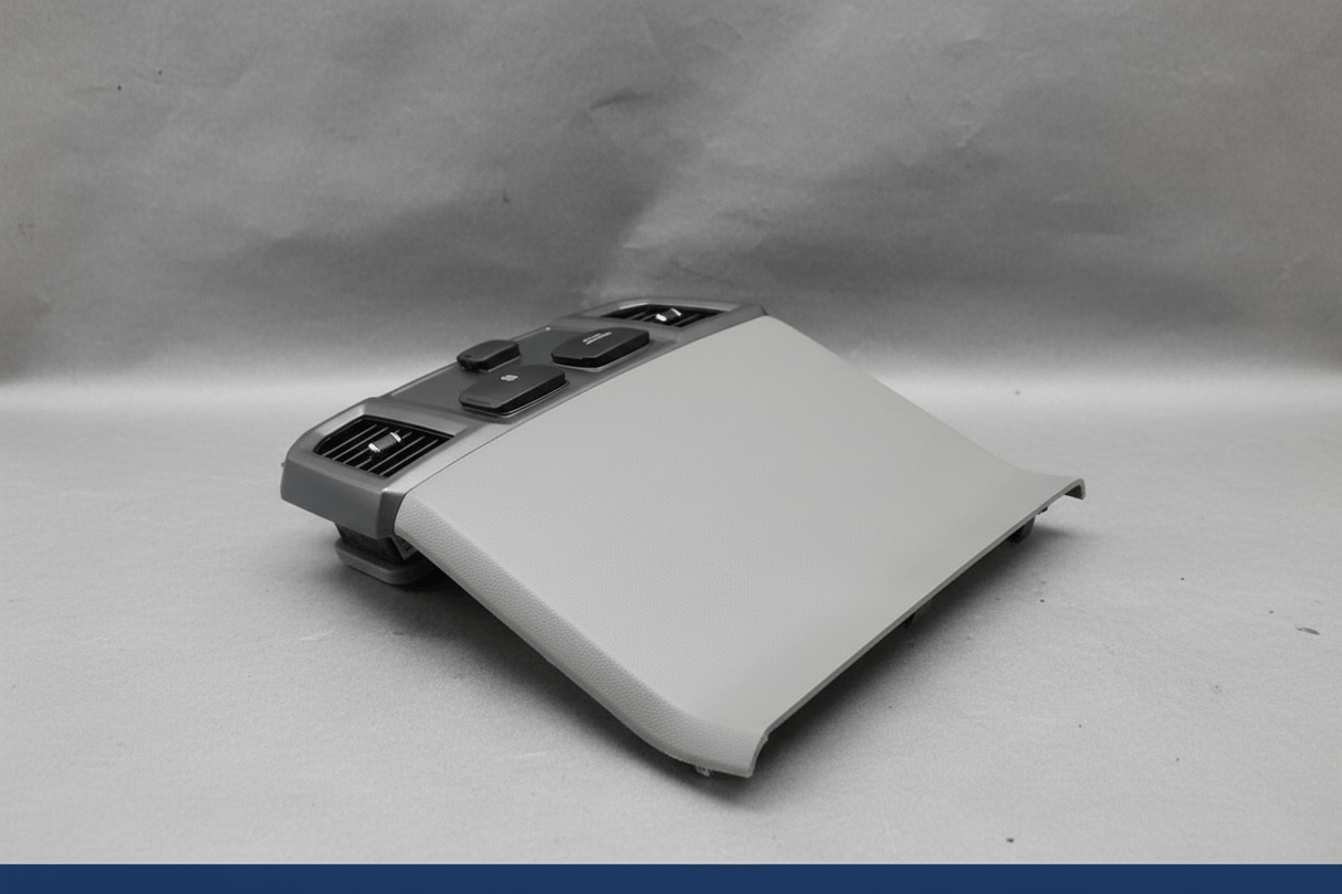 JL3Z-15045E24-BE 2017-2019 Ford F150 Center Console Rear Trim Panel Gray Genuine OEM