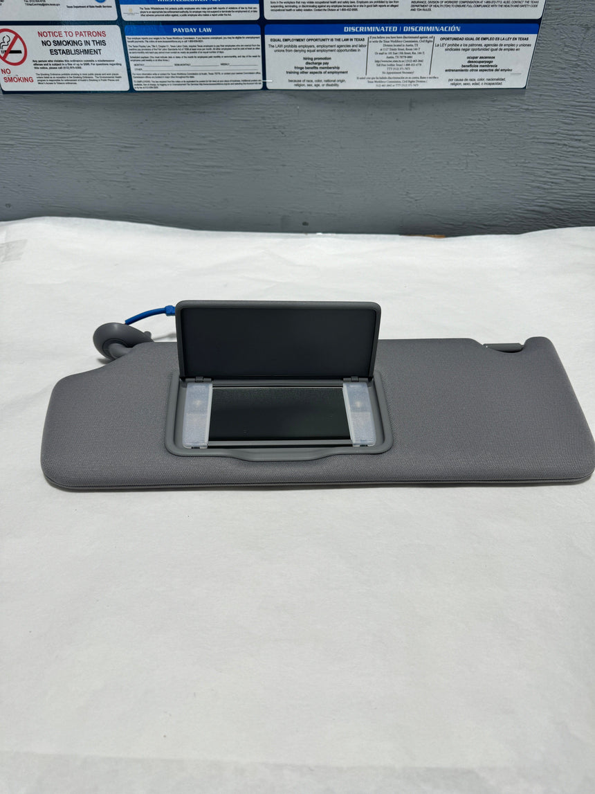 2017-2021 Pilot or Ridgeline Driver Side Sun Visor Light Gray Lighted Mirror
