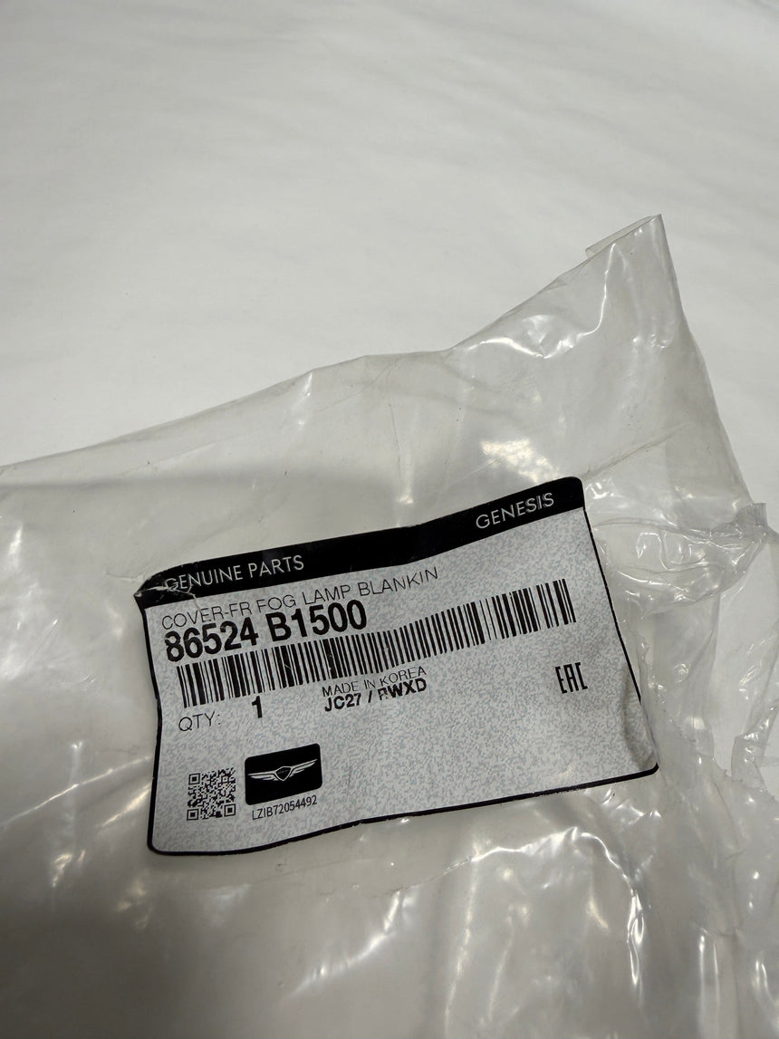 2018-2020 Genesis G80 Passenger Side Fog Light Hole Blank Cover *Light Scratches* 86524-B1500