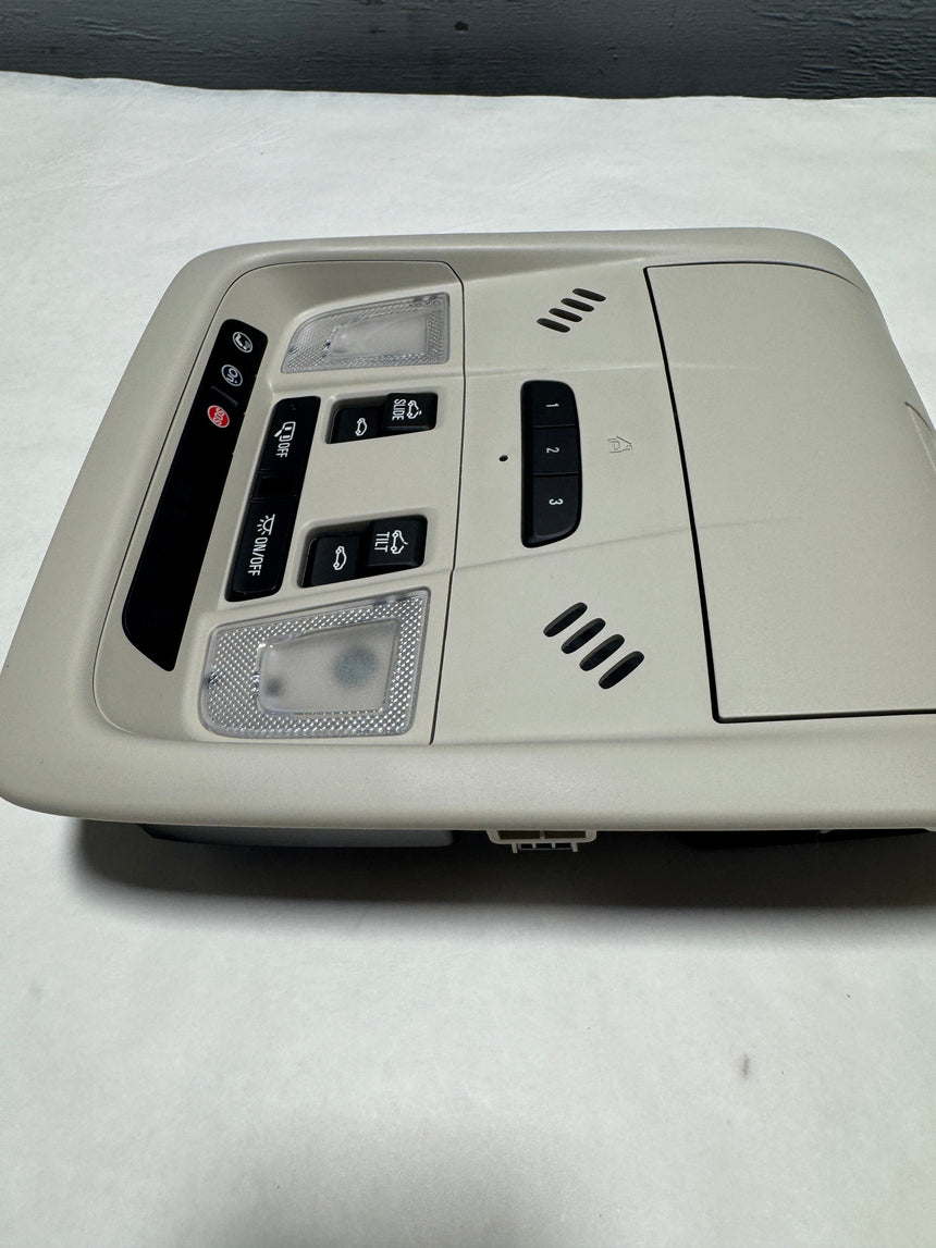 2020-2023 GMC Acadia Beige Overhead Console For Sunroof Equipped OEM
