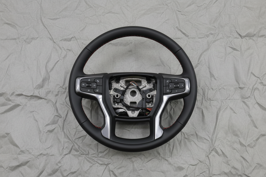 2021-2022 Chevrolet Tahoe Steering Wheel Black Leather Heated OEM