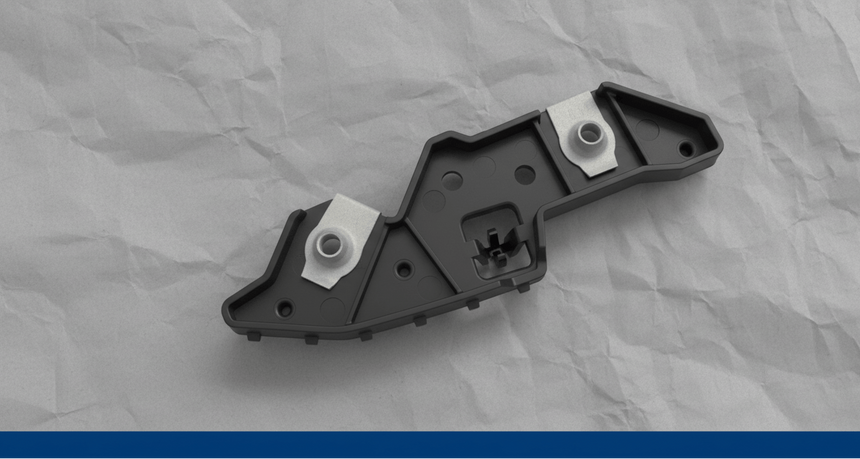 21-25 Ford Mustang Mach-E GT Front Passenger Bumper Bracket Black OEM
