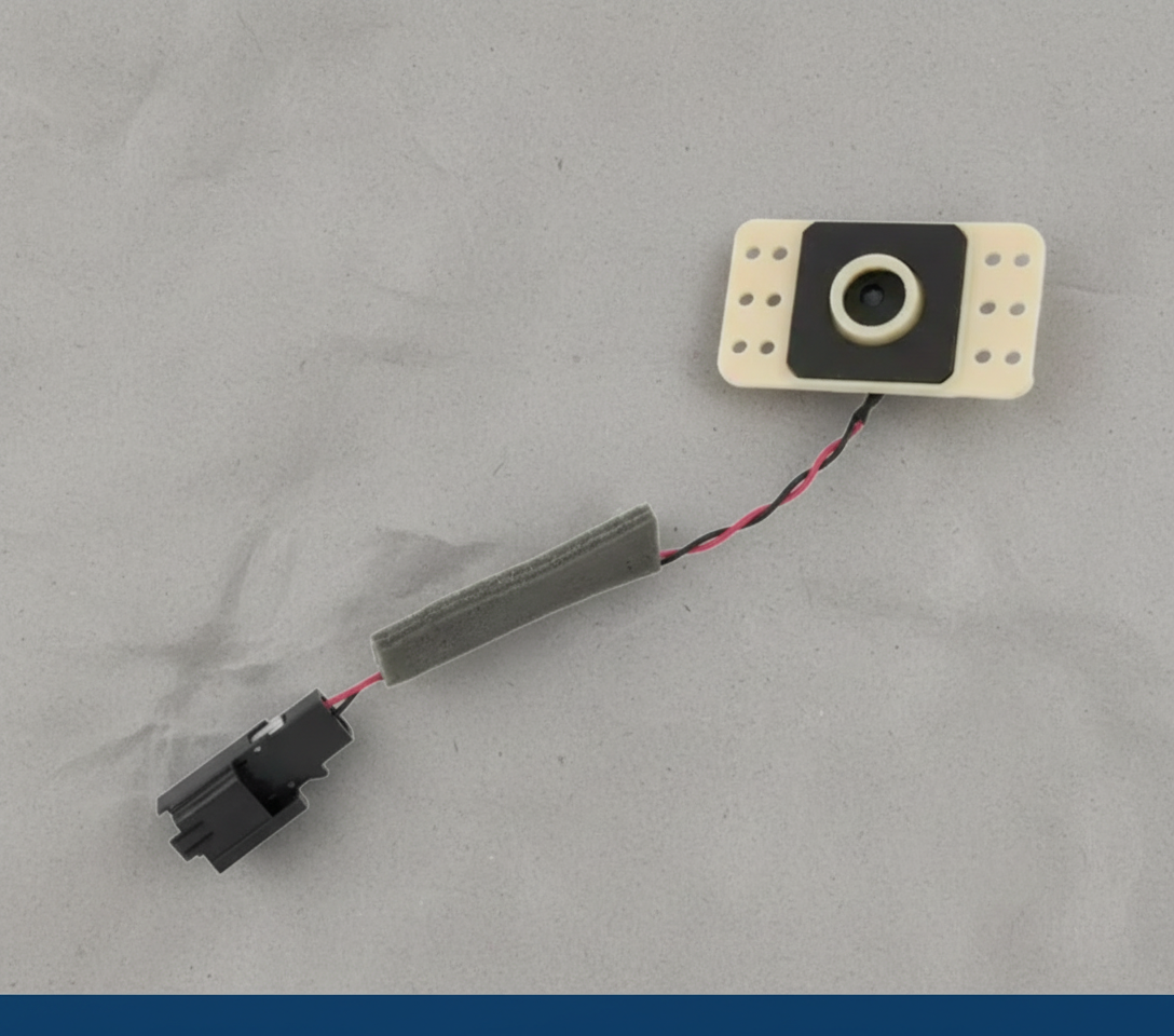 Edited Ford Expedition Rear Microphone with rotated view, kraft paper background, and blue line