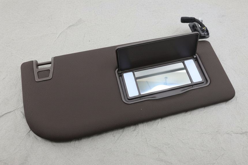 2017-2022 Ford F-250 F-350 Super Duty OEM Passenger Side Sun Visor Java Crew Cab Sunroof Illuminated Mirror