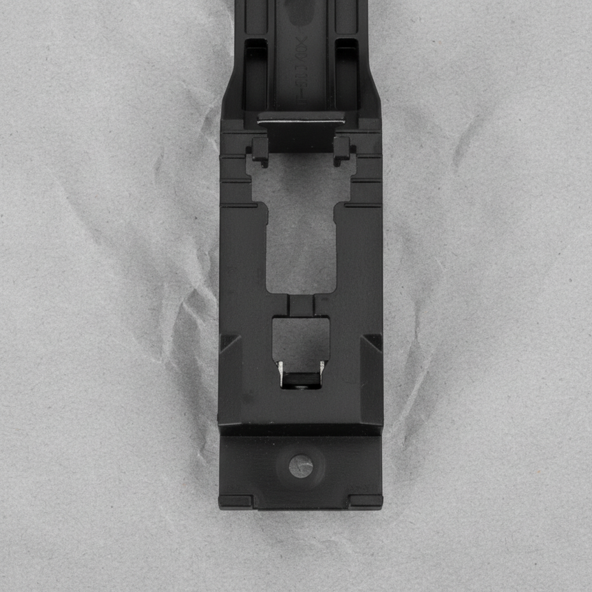2017-2023 Nissan Qashqai Rogue Sport Driver Exterior Door Handle Base OEM - Bottom Detail Angle 2
