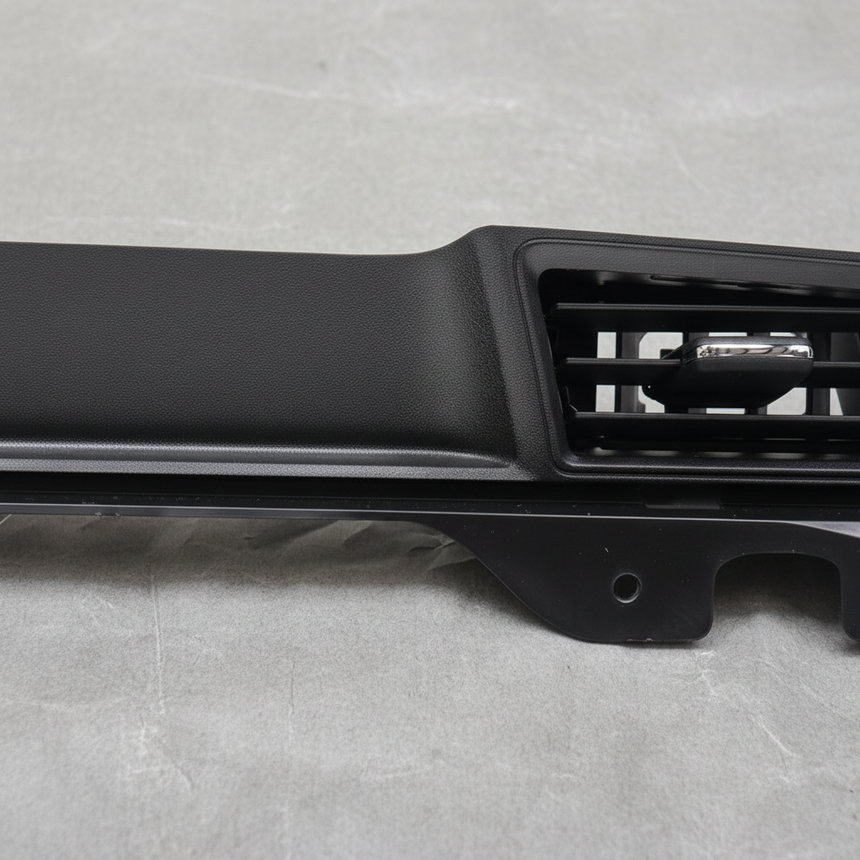 Ford Mustang OEM Passenger Dashboard Panel Vent Dark Aluminum - Macro Bottom 1