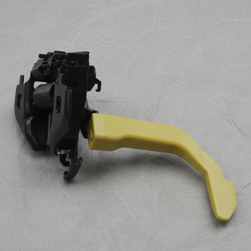 2020-2025 Nissan Sentra Genuine OEM Hood Lock Latch With Anti-Theft - Bottom Detail