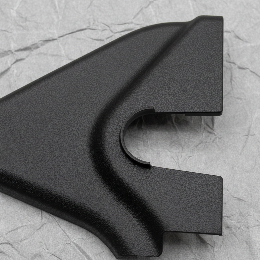 2016-2019 Ford Explorer 3rd Row Seat Latch Cover Ebony OEM - Middle Detail