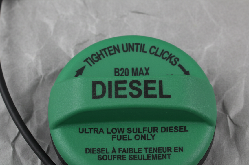2023-2025 Ford F-250 F-350 F-450 F-550 Green Diesel Fuel Tank Cap OEM