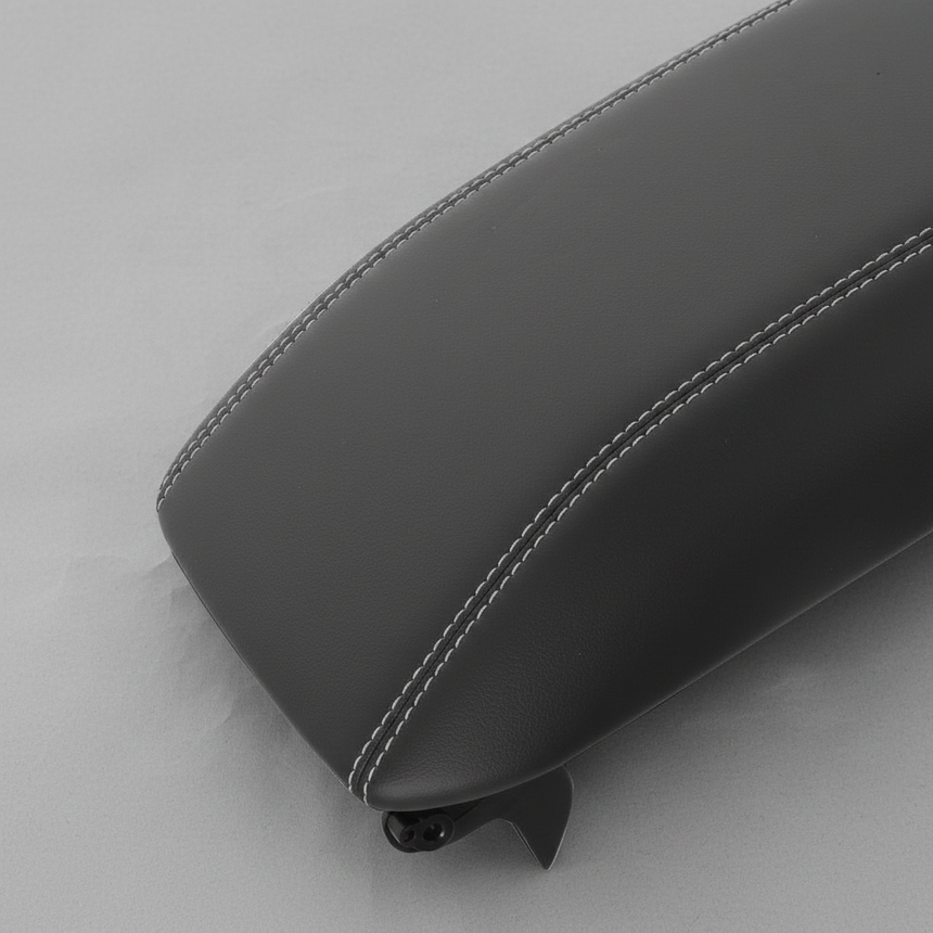 2020-2024 Ford Explorer ST OEM Upper Console Compartment Lid Door Armrest Black - Bottom Macro