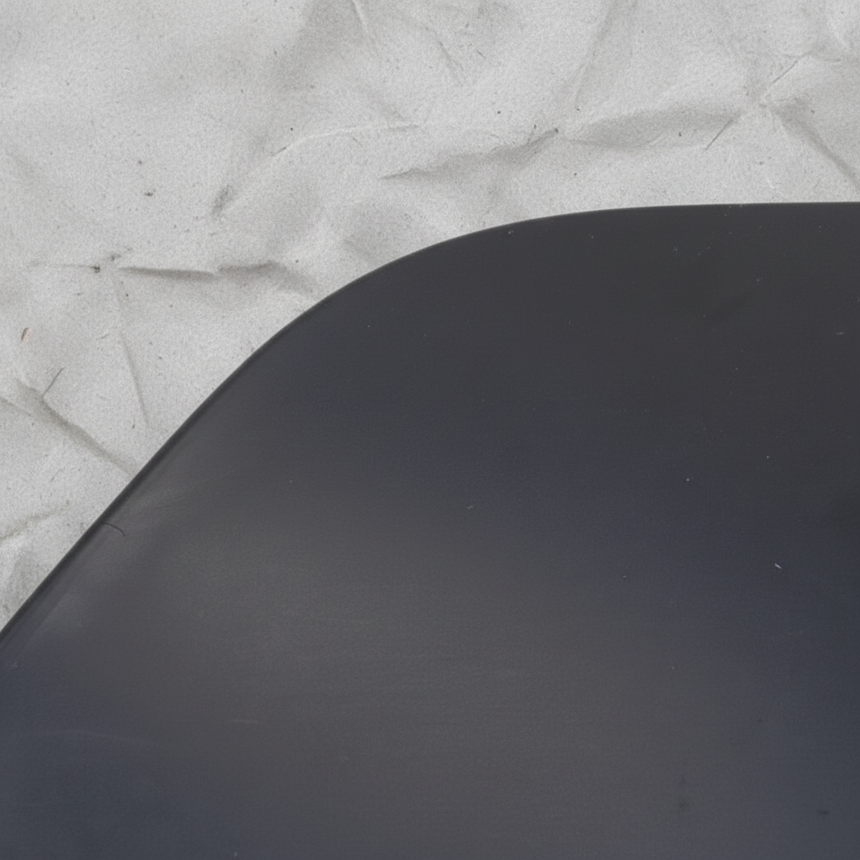 Nissan LEAF OEM Front Bumper Tow Bracket Cover - Macro Top 1