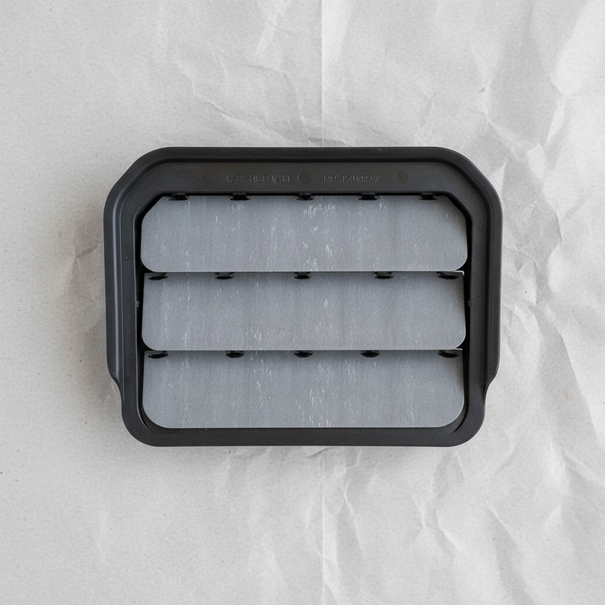 Macro Crop - Grey Kraft Paper Background