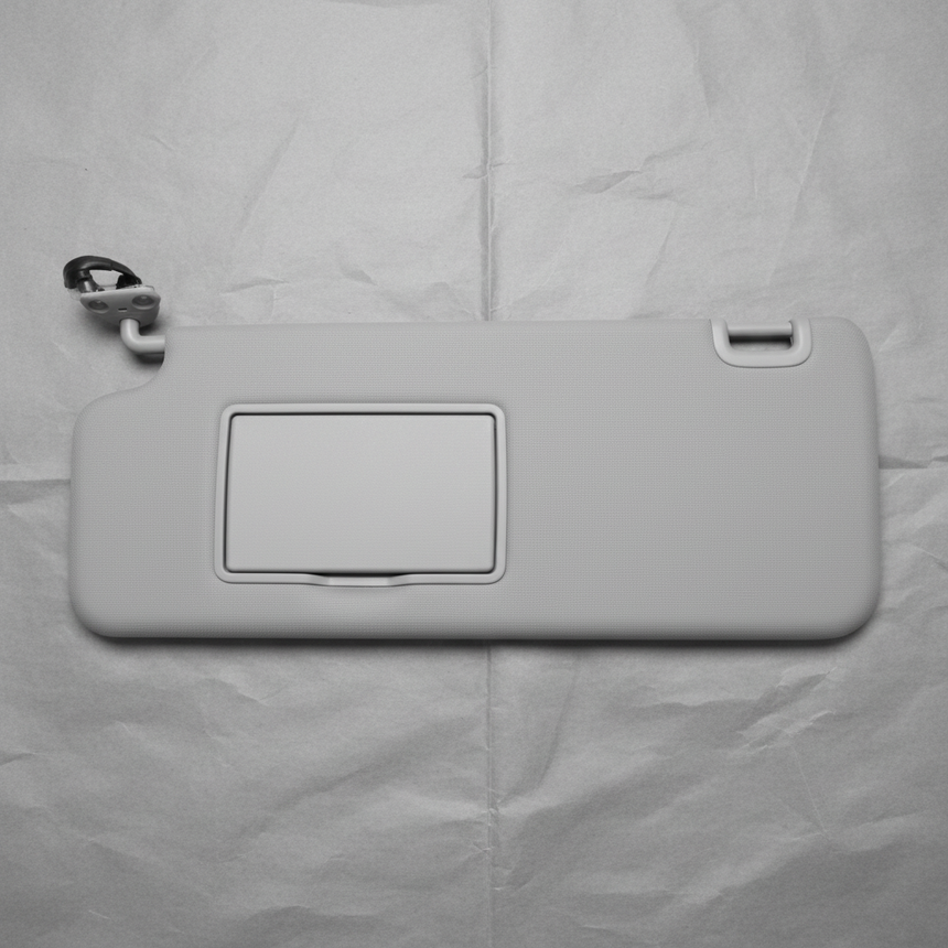 Genuine 2017-2024 Nissan Titan Crew Cab Driver Side Sun Visor with Vanity Mirror OEM - Full View