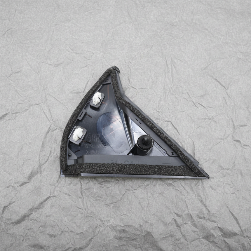 2021-2025 Nissan Rogue OEM Front Passenger Door Outer Corner Cover Super Black - Full View 2
