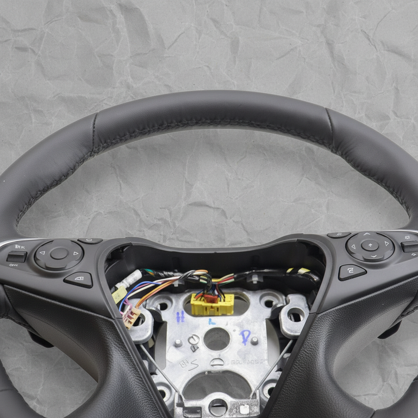 2018-2021 Buick Enclave 3.6L Steering Wheel Black Leather OEM