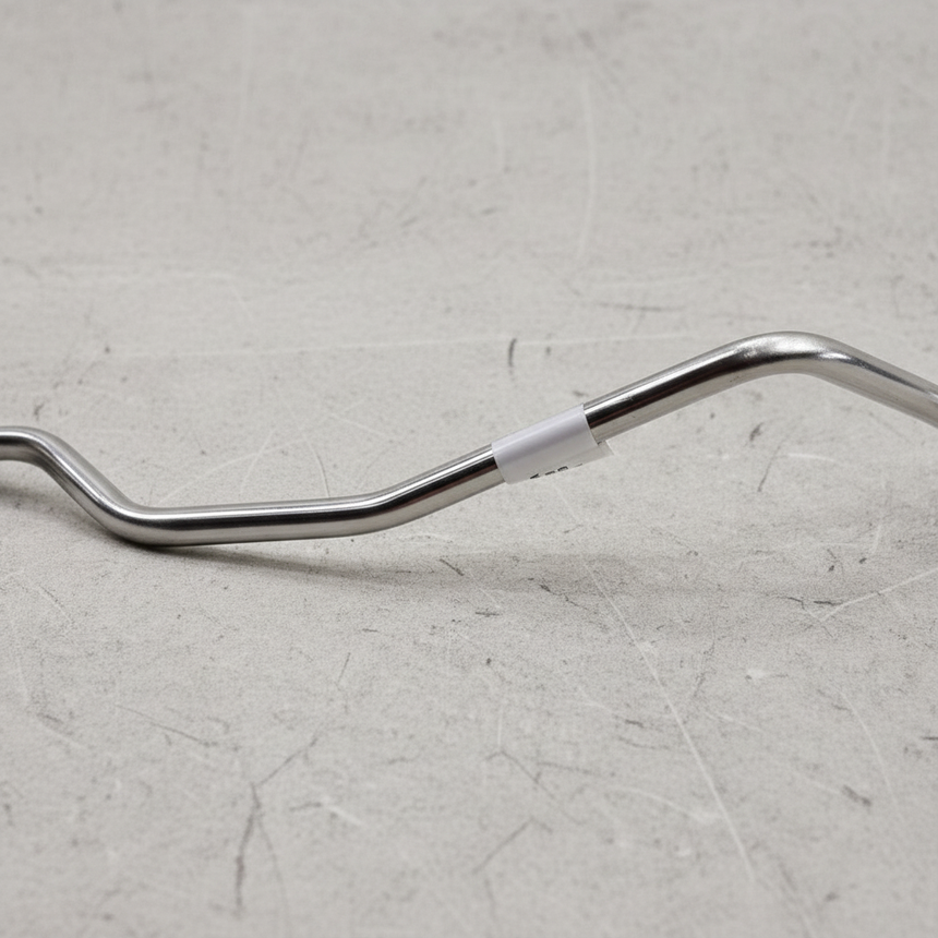 Close-up of Ford OEM Driver Side Turbocharger Oil Feed Tube 2.7L for 2015-17 F-150