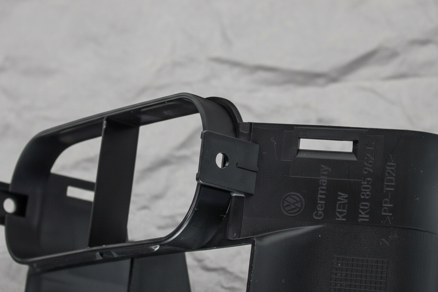 Black Air Intake Inlet Connector - Top Section Detail