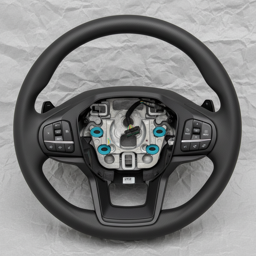 2020-2021 Ford Explorer Steering Wheel Genuine OEM - Macro Detail