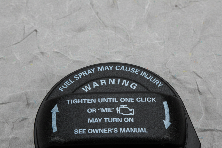 Quarter Turn Fuel Gas Tank Filler Cap - Top Section Detail