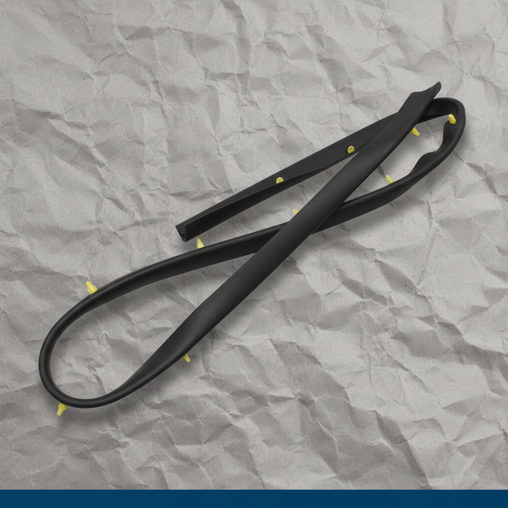 2009-2014 Ford F-150 Crew Cab Body Side Panel Seal Black Genuine OEM