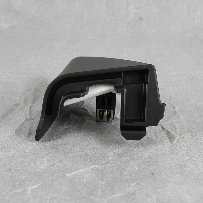 2006-2011 Honda Civic Coupe Driver Inside Mirror Trim Cover Garnish OEM - Bottom Detail Angle 2