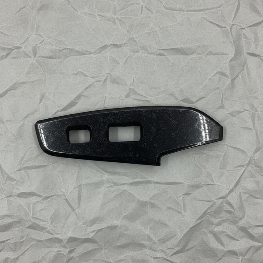 2017-2018 Mazda 3 Passenger Side Door Switch Trim Panel Piano Black OEM - Full View 2