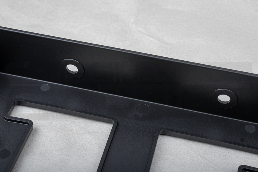 2020-2024 Nissan Titan Front License Plate Bracket - Top Detail