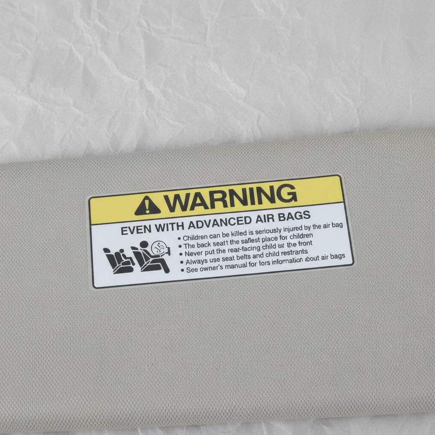 2013-2015 Honda Accord Sun Visor Driver Side Without Sunroof Gray OEM - Middle Detail