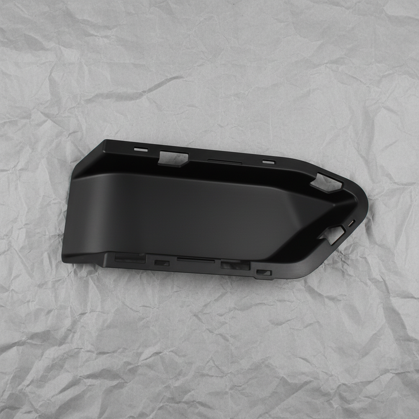 2020-2026 Corvette Stingray Passenger Black Lower Grille Cover No Z51 OEM - Full View