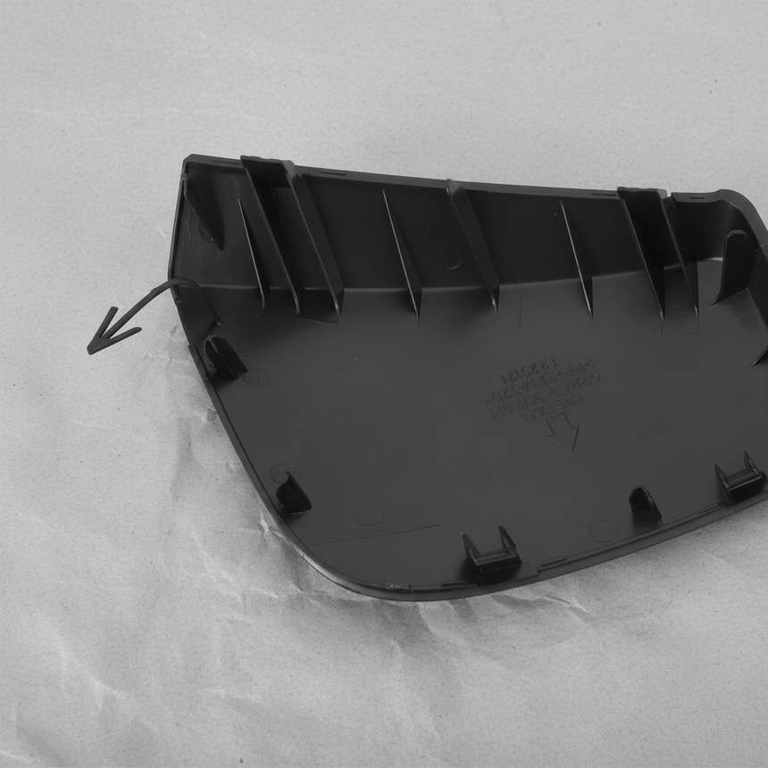 2019-2024 Nissan Murano OEM Front Bumper Tow Hook Cover - Bottom Detail 2