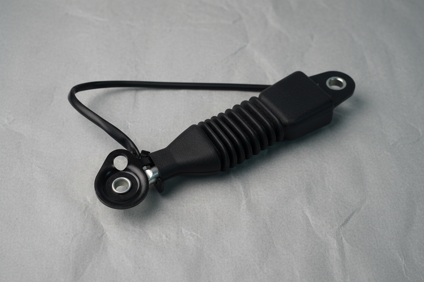 1999-2007 Ford F-250 F-350 Super Duty Front Driver Seat Belt Buckle - Angle View