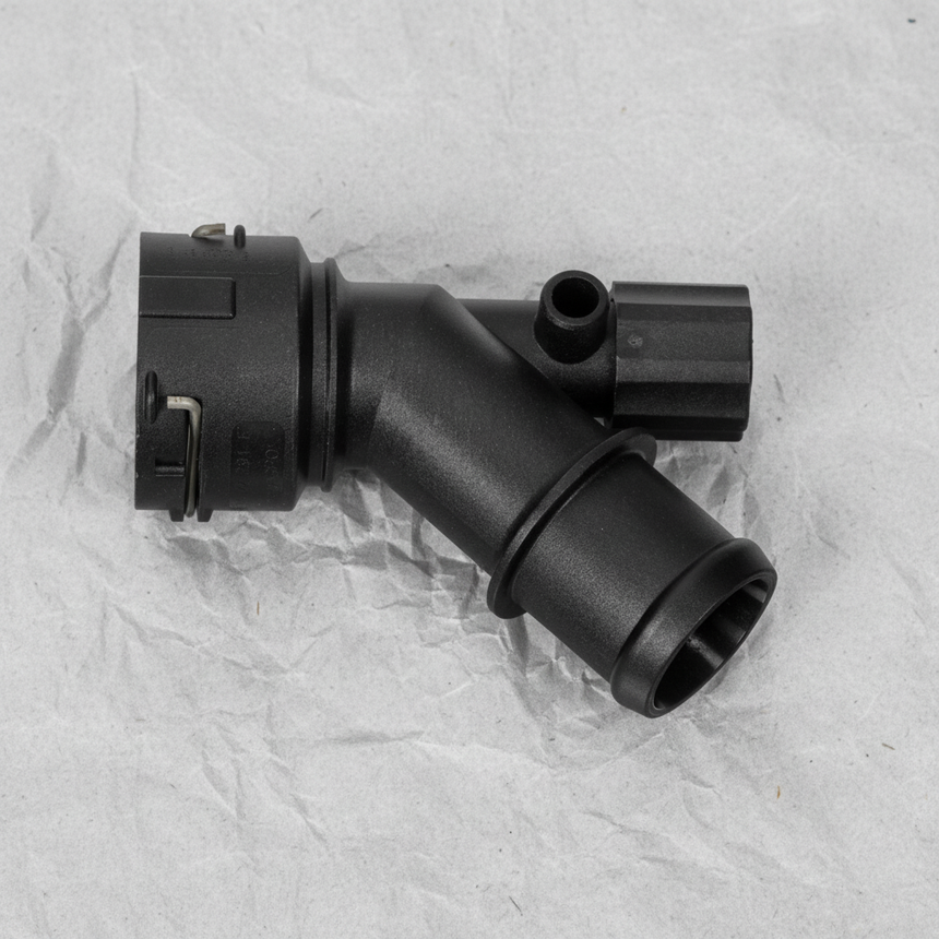 2000-2006 Audi TT TT Quattro Lower Radiator Hose Coupling Genuine OEM - Center Detail