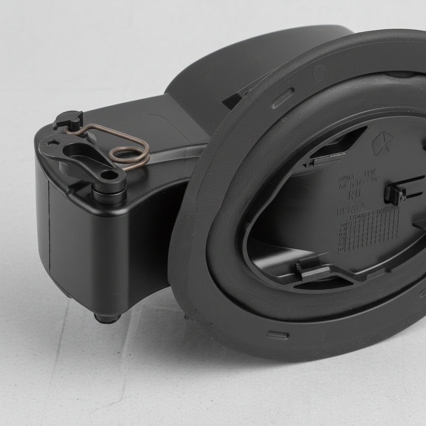 Fuel Filler Housing With Hinge - Bottom Detail