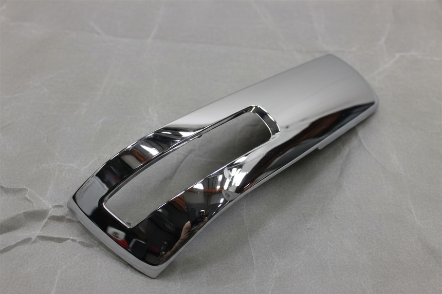 Driver Side Door Mirror Cap Chrome - Top Detail Angle 2