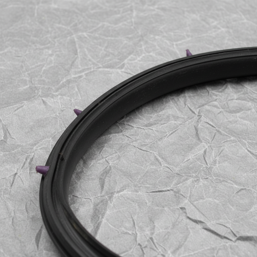 2021-2026 Jeep Grand Cherokee OEM Driver Side Front Door Weatherstrip - Middle Detail