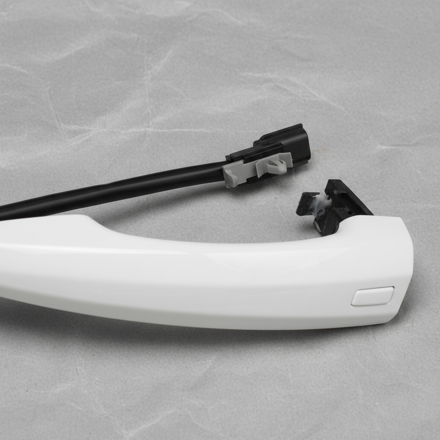 2020-25 Nissan Sentra Passenger Side OEM Exterior Door Handle Grip - Top Detail