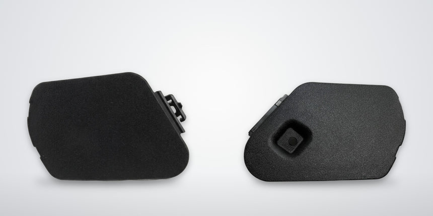 Ford F-150 driver and passenger side mirror camera hole delete cover kit