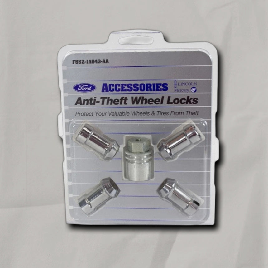 2004-2023 Ford Wheel Locking Lug Nuts Kit Chrome Exposed Lugs OEM
