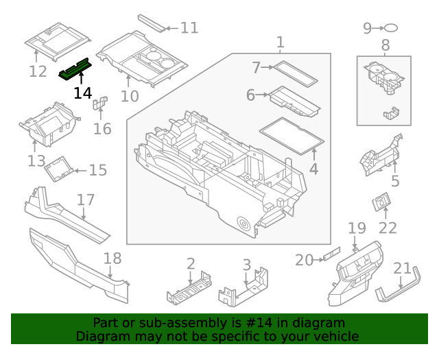Genuine Ford Storage Box Mat ML3Z15045G34BC